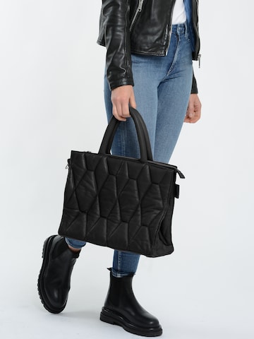 Maze Handbag in Black: front