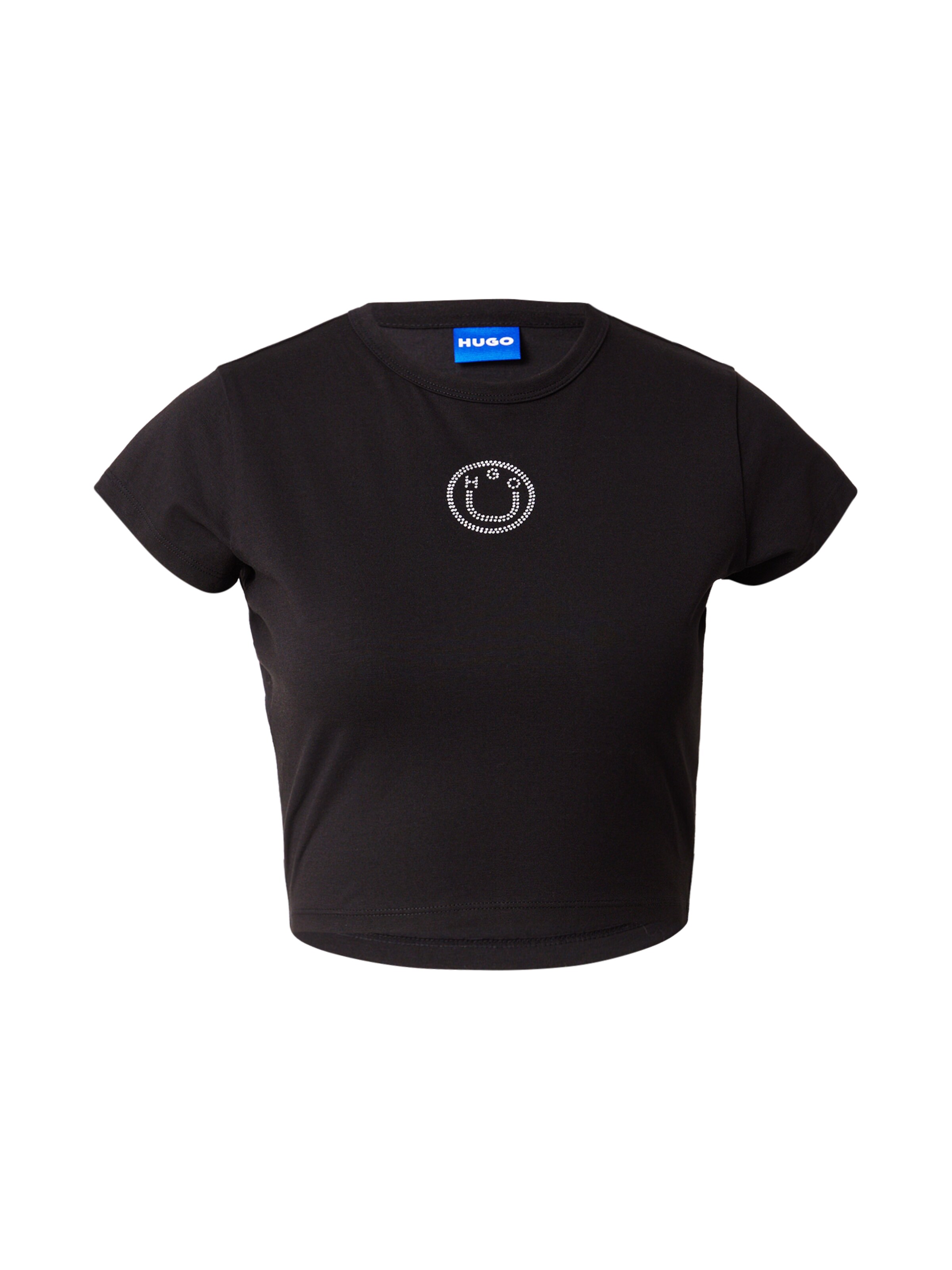 HUGO Футболка &#x27;Dome_B_2&#x27; в Черный: спереди