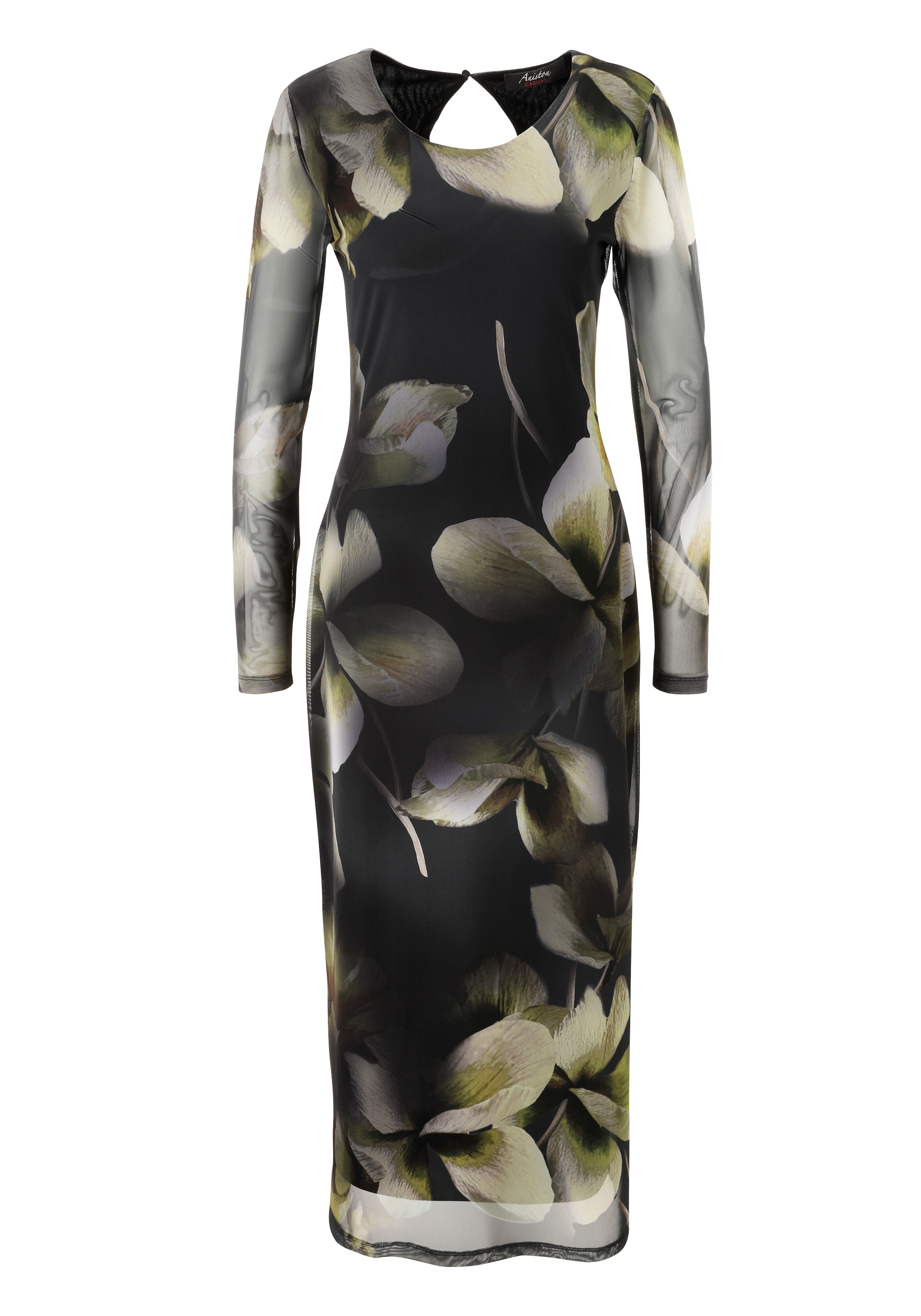 Aniston CASUAL Kleid in Schwarz: Vorderseite