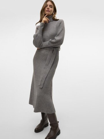 VERO MODA Strickkleid 'AURELIA ' in Grau