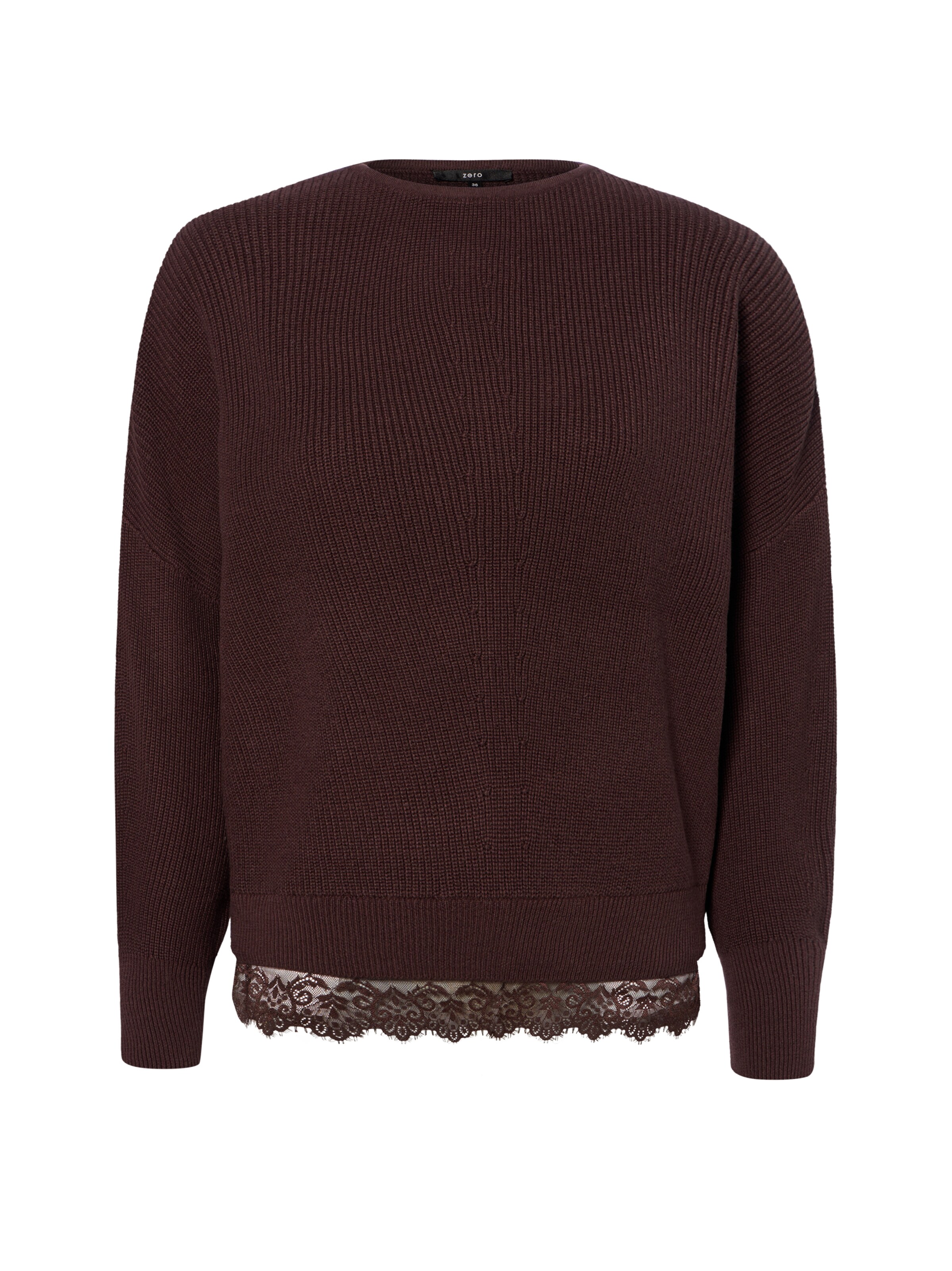 zero Pullover in Braun: Vorderseite