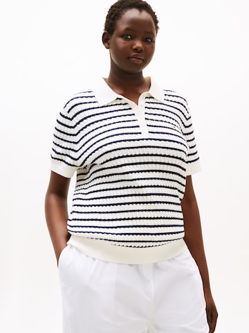 Tommy Hilfiger Curve Pulóver - fehér: elől