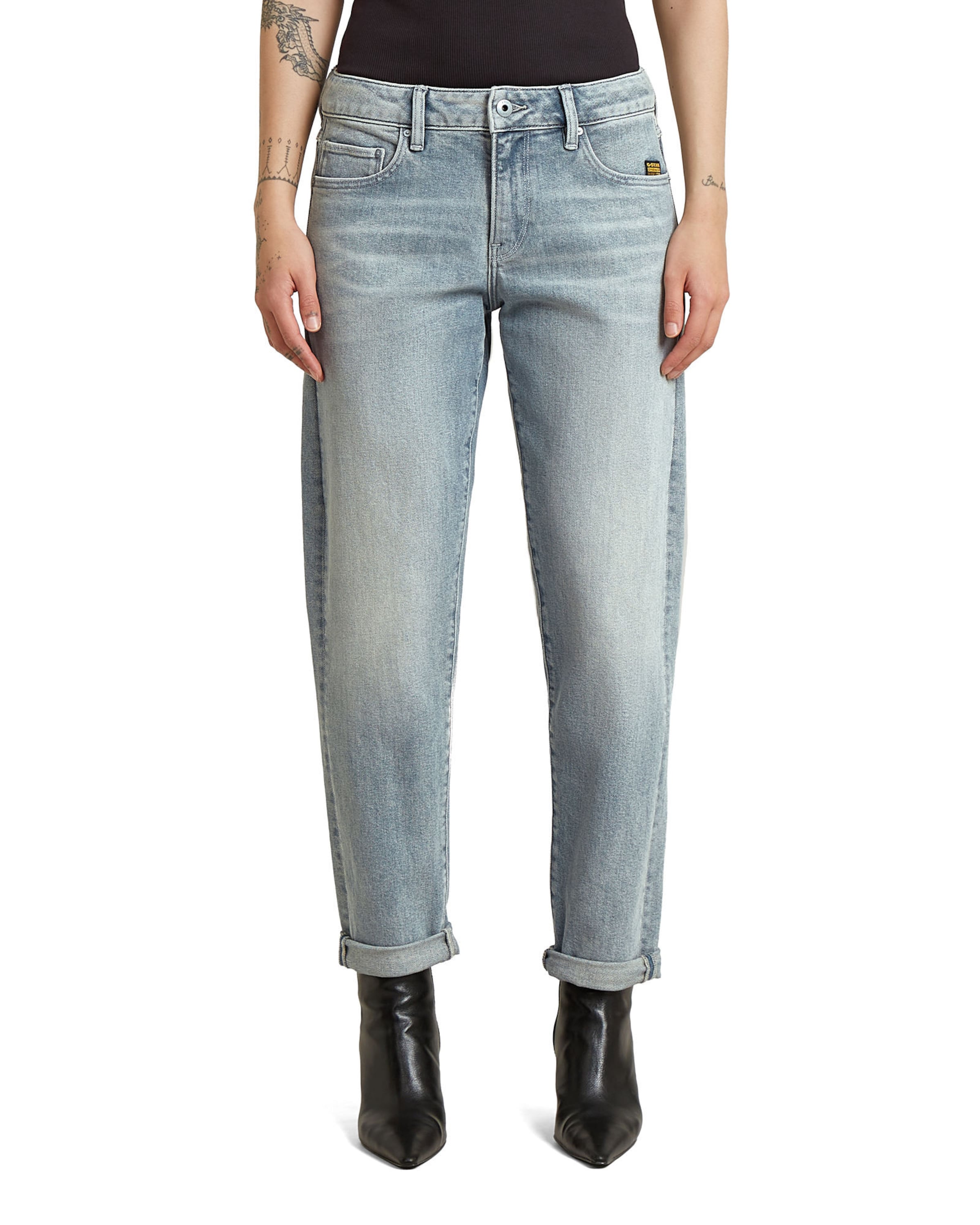G-STAR Loosefit Jeans 'Kate Boyfriend Jeans' in Grijs: voorkant