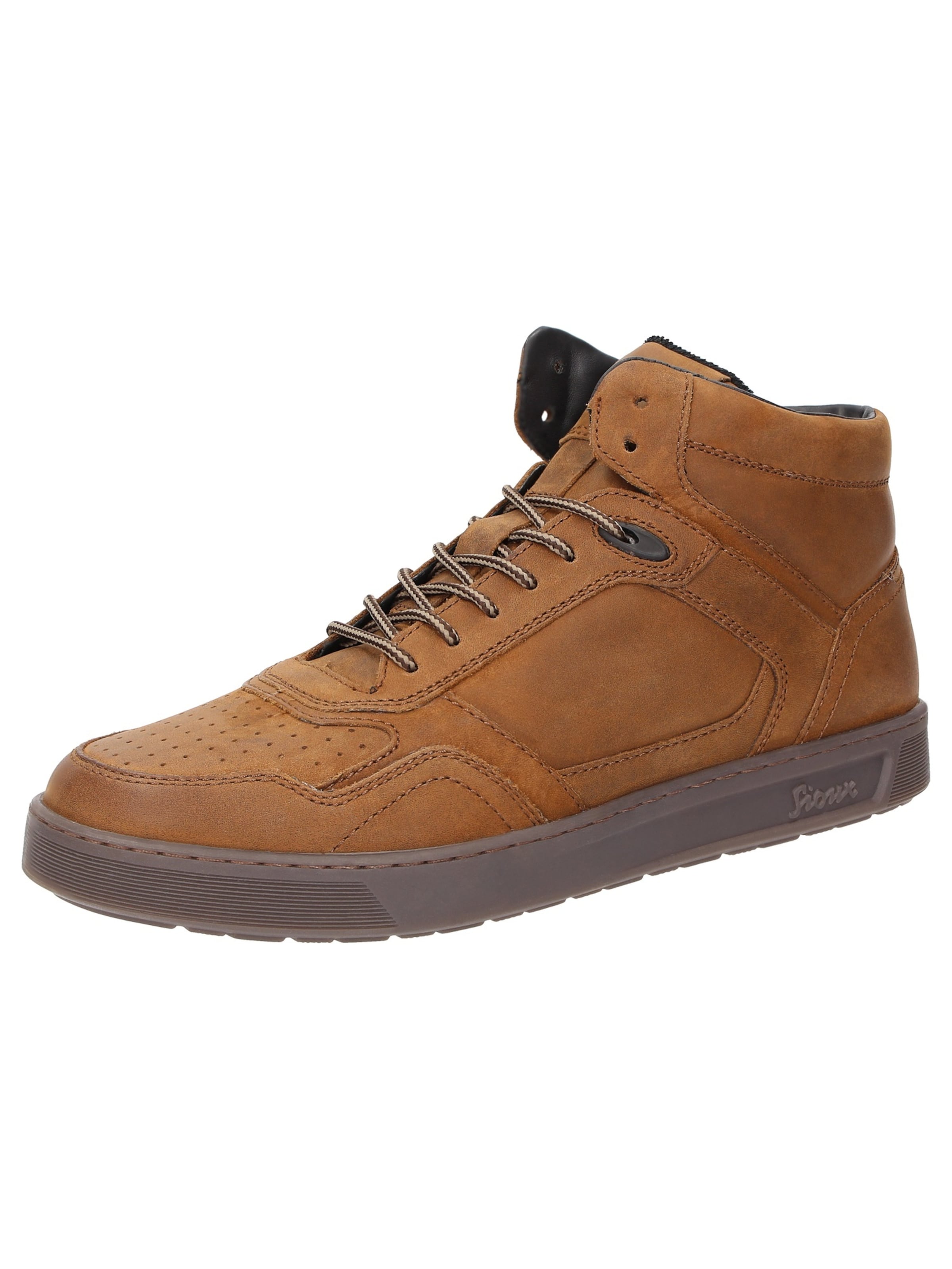 SIOUX Schnürboots ' Tedroso-705 ' in Braun: Vorderseite