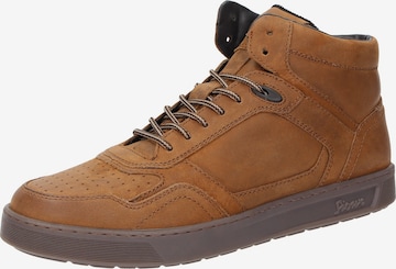 Bottines à lacets ' Tedroso-705 ' SIOUX en marron : devant
