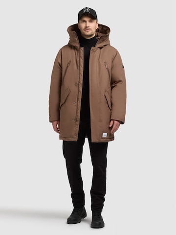 khujo Winterjacke 'Nate' in Braun