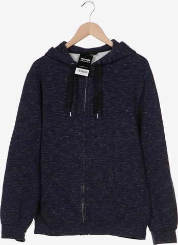 H&M Sweatshirt & Zip-Up Hoodie in L in Blue: front