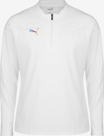 PUMA Sportsweatshirt 'Final' in Wit: voorkant