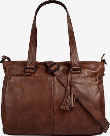 Spikes & Sparrow Shopper in Brown: front