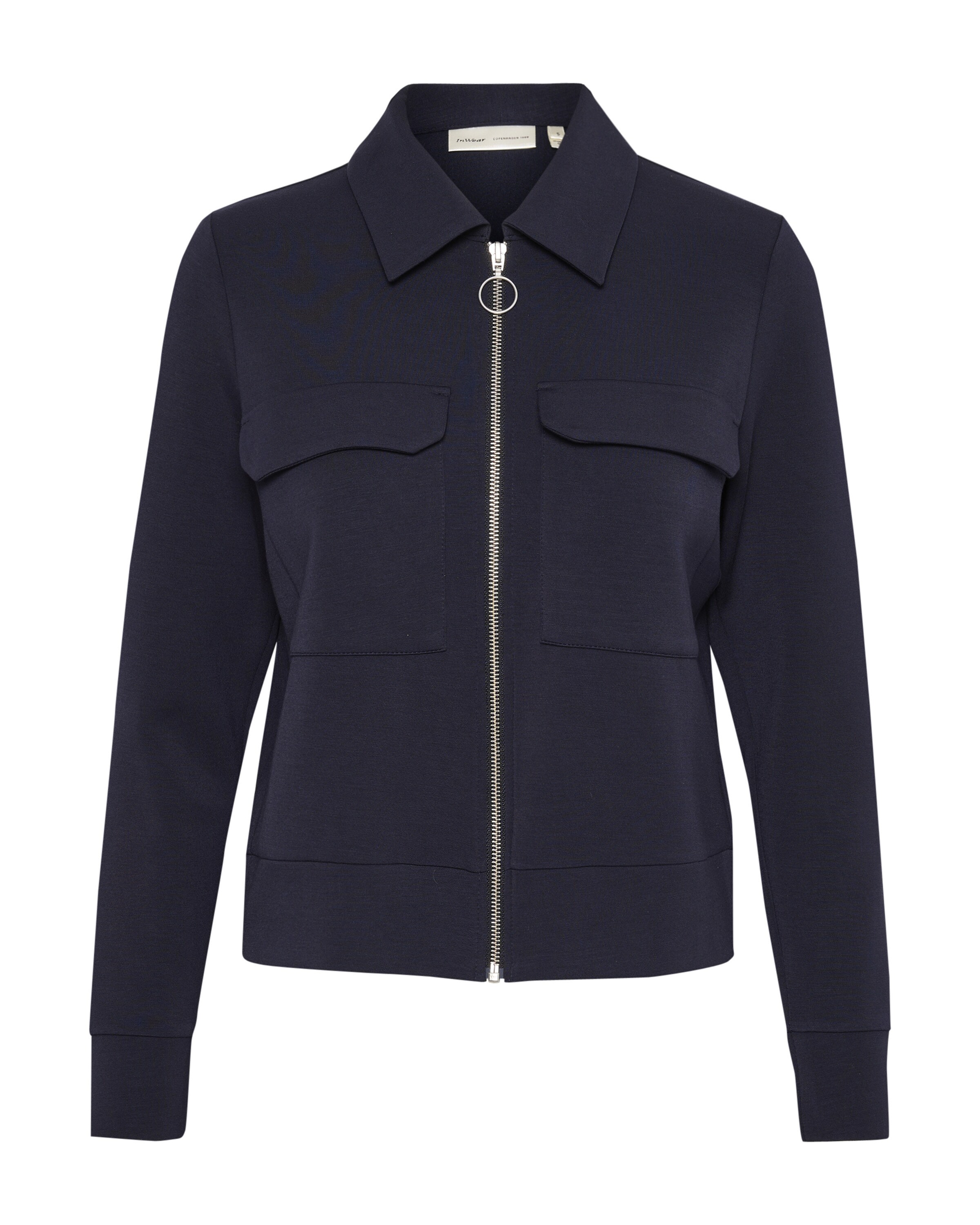 InWear Sweatjacke 'BecaI' in Blau: Vorderseite