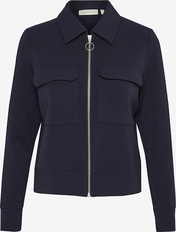 InWear Sweatjacke 'BecaI' in Blau: Vorderseite