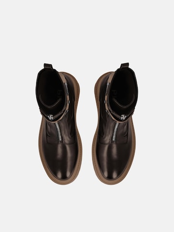 PINKO Botki 'PINKO MIA 13 ANKLE BOOT CALF LEATHER/ ST RETCH SPREADING Scarpe' w kolorze brązowy