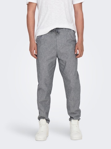 Regular Pantalon 'Linus' Only & Sons en bleu : devant