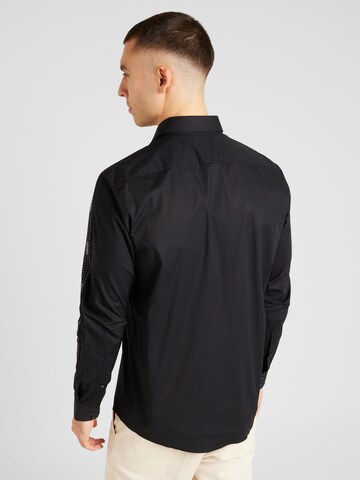 HUGO Regular fit Button Up Shirt 'Verdon' in Black