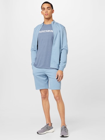 SKECHERS Functioneel shirt 'MOTION' in Blauw