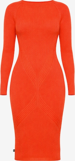 Süel knitwear Strickkleid 'Gabi' in S-M in orangerot, Produktansicht