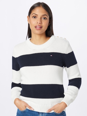 TOMMY HILFIGER Pulóver - bézs: elől