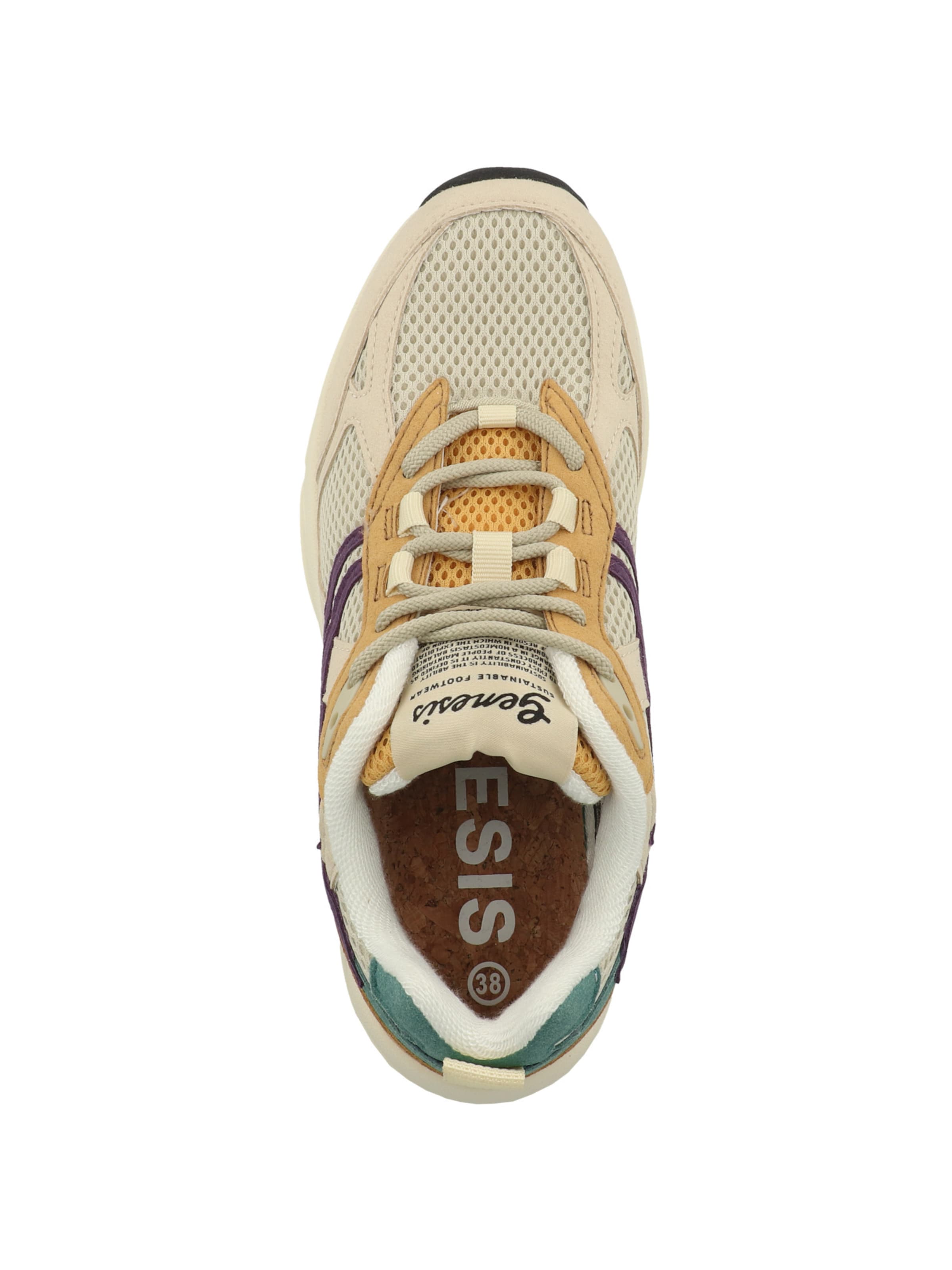 GENESIS Sneakers laag 'G-Eco`99 Multi Flowers' in Beige