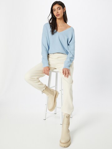 Cream Sweater 'Sillar' in Blue