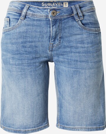 Regular Jeans de la Sublevel pe albastru: față