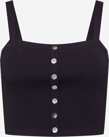 Tops en tricot 'Luana' ABOUT YOU Curvy en noir : devant