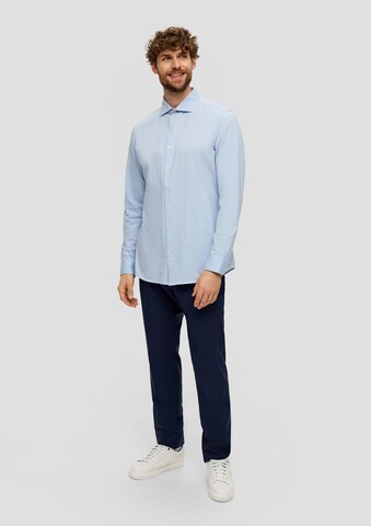 s.Oliver BLACK LABEL Slim fit Button Up Shirt in Blue