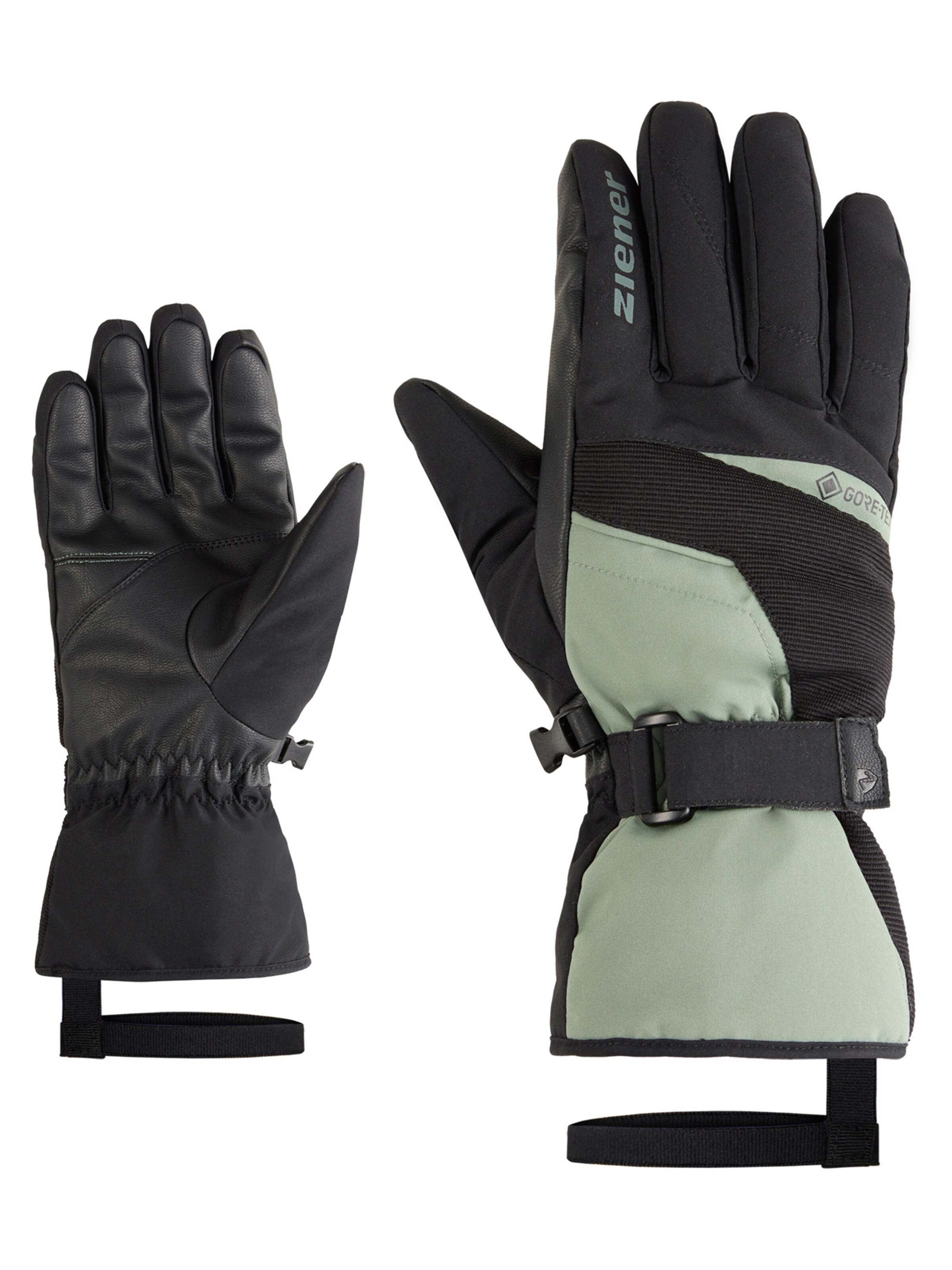 ZIENER Athletic Gloves 'Galerius' in Green: front