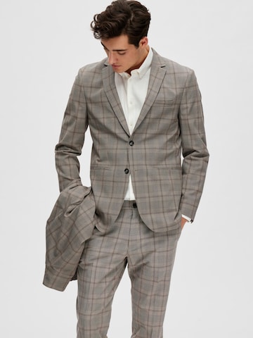 SELECTED HOMME Slim fit Suit Jacket 'Liam Lucas' in Grey