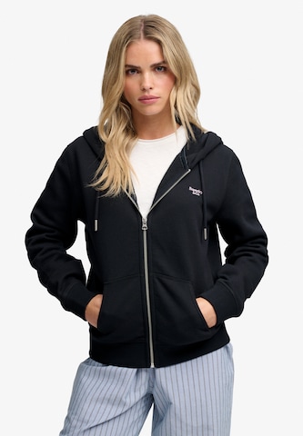 Superdry & Co Ζακέτα φούτερ σε μπλε: μπροστά