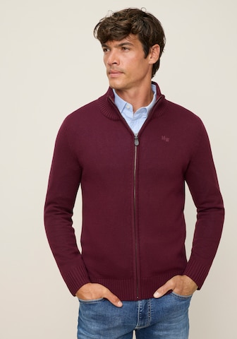 Man's World Knit Cardigan in Purple: front