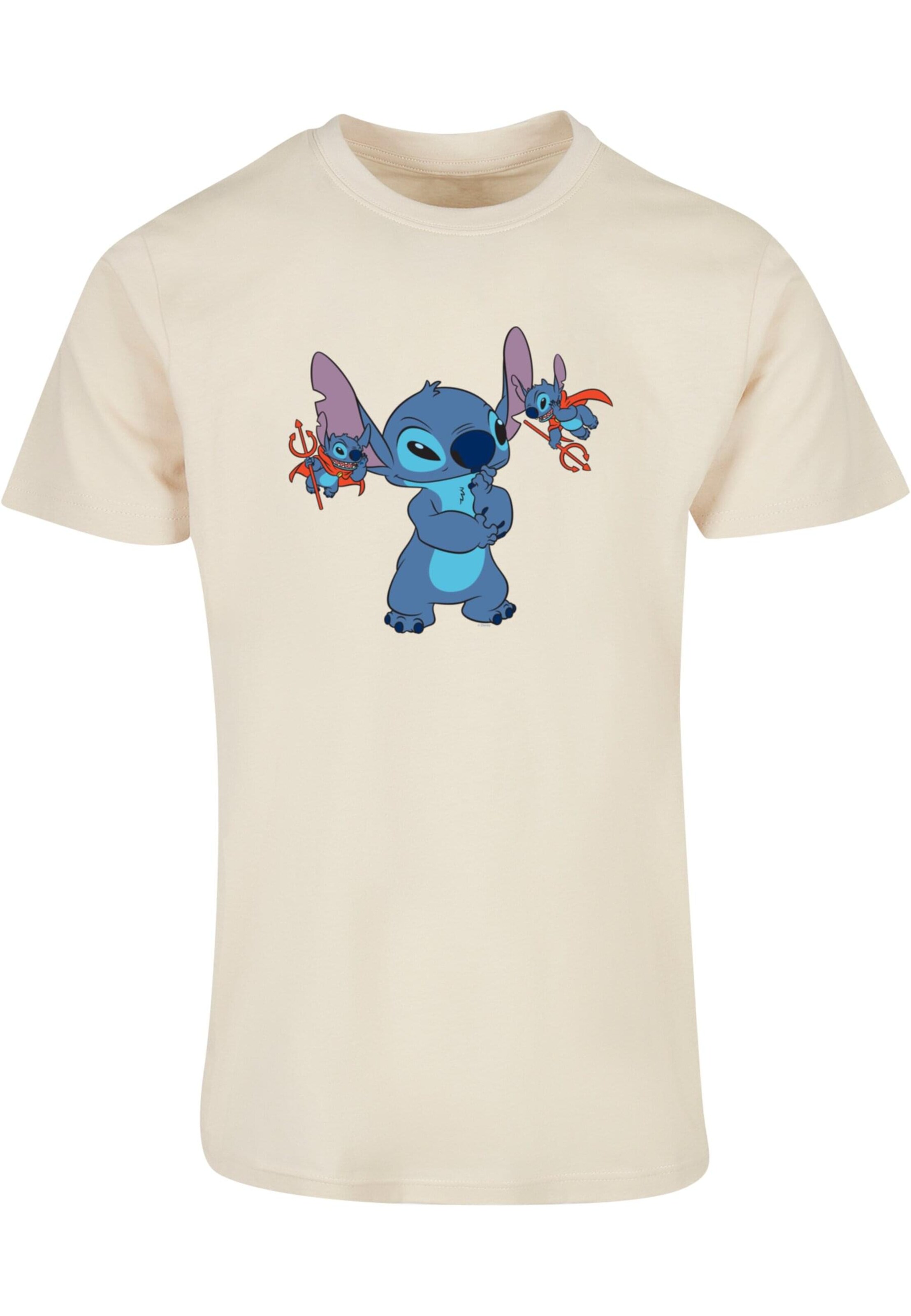T-Shirt 'Lilo And Stitch - Little Devils' ABSOLUTE CULT en beige : devant