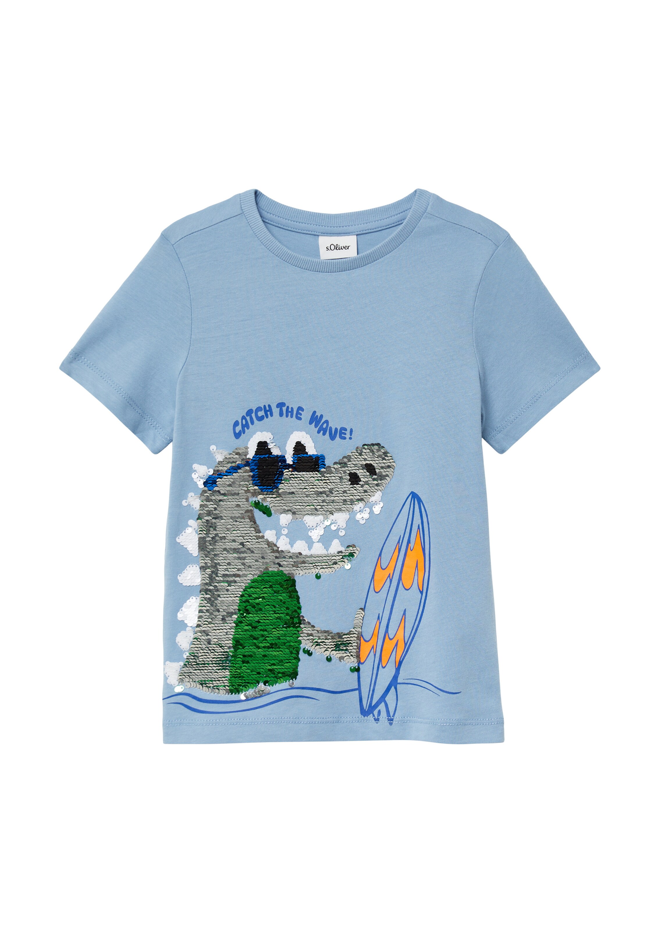 T-Shirt s.Oliver en bleu : devant