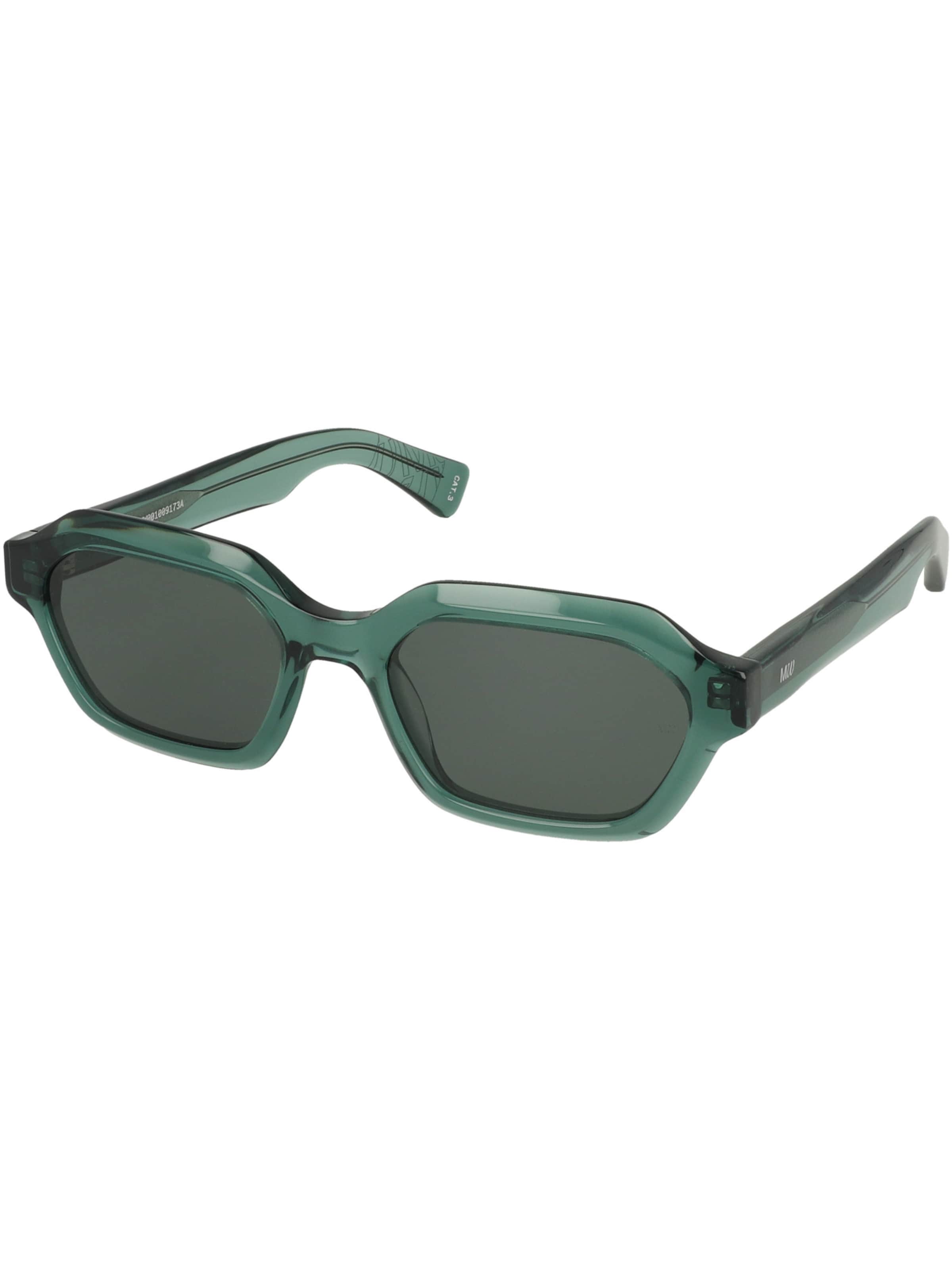 MessyWeekend Sunglasses ' ARO ' in Green: front
