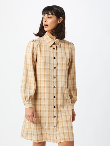 modström Shirt Dress 'Giana' in Beige: front