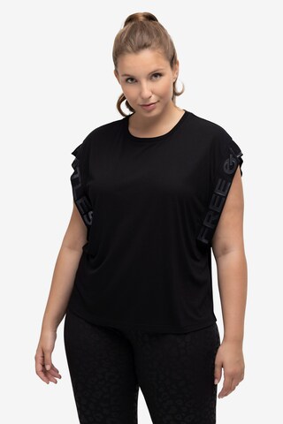 Ulla Popken Shirt in Zwart: voorkant