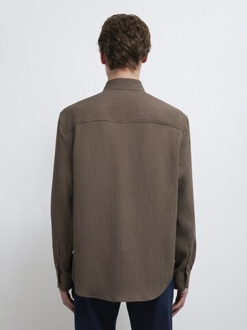 Mavi Regular fit Button Up Shirt in Brown
