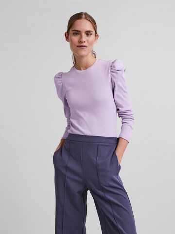T-shirt 'Anna' PIECES en violet : devant