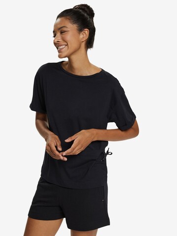 ESPRIT - Camiseta funcional en negro: frente