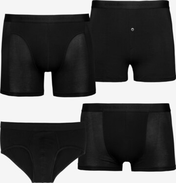 BJÖRN BORG Athletic Underwear 'Sammy Solid' in Black: front