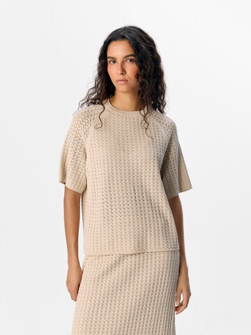 Pull-over 'JESTER' OBJECT en beige : devant