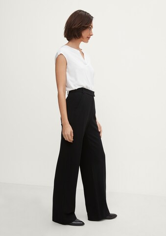 COMMA Wide leg Broek in Zwart