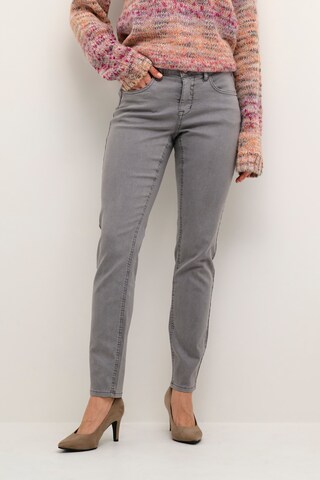 Cream Slimfit Jeans 'Lotte' in Grijs: voorkant