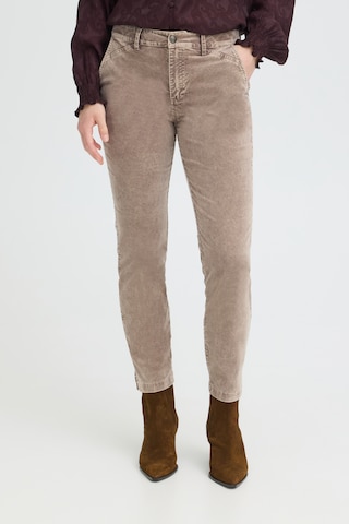 Regular Pantalon Pulz en beige