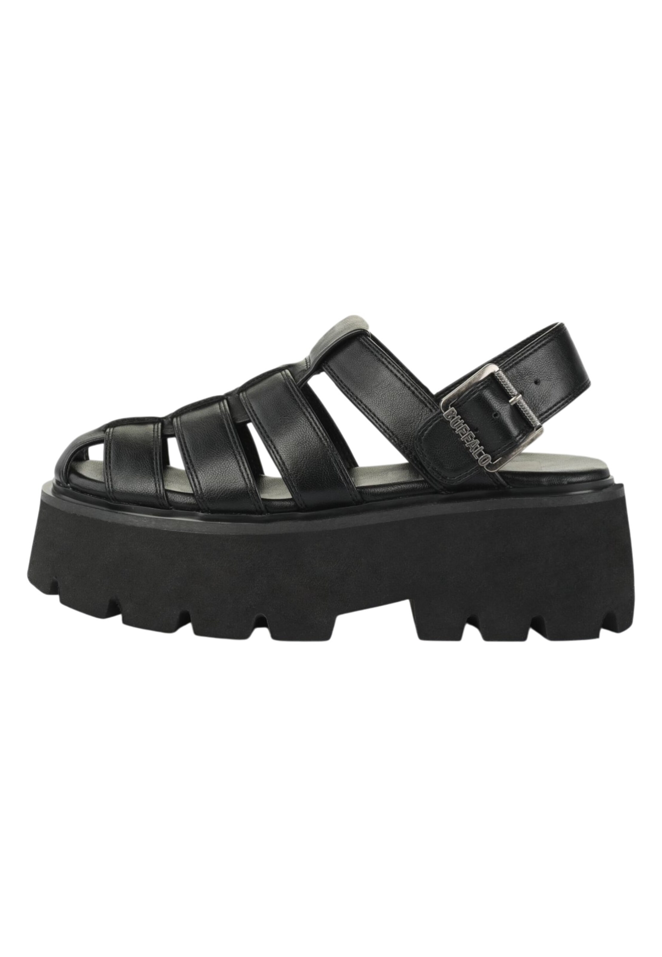 BUFFALO Sandale in Schwarz: Vorderseite