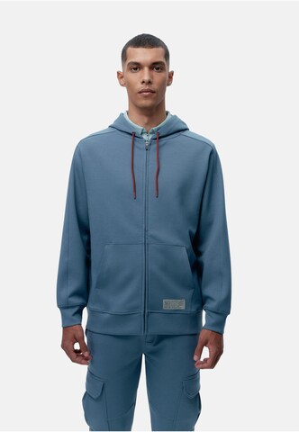 Born Living Yoga Sweatvest 'Biafra' in Blauw: voorkant