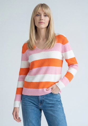MIMO - Pullover 'Casual Knit' em laranja: frente