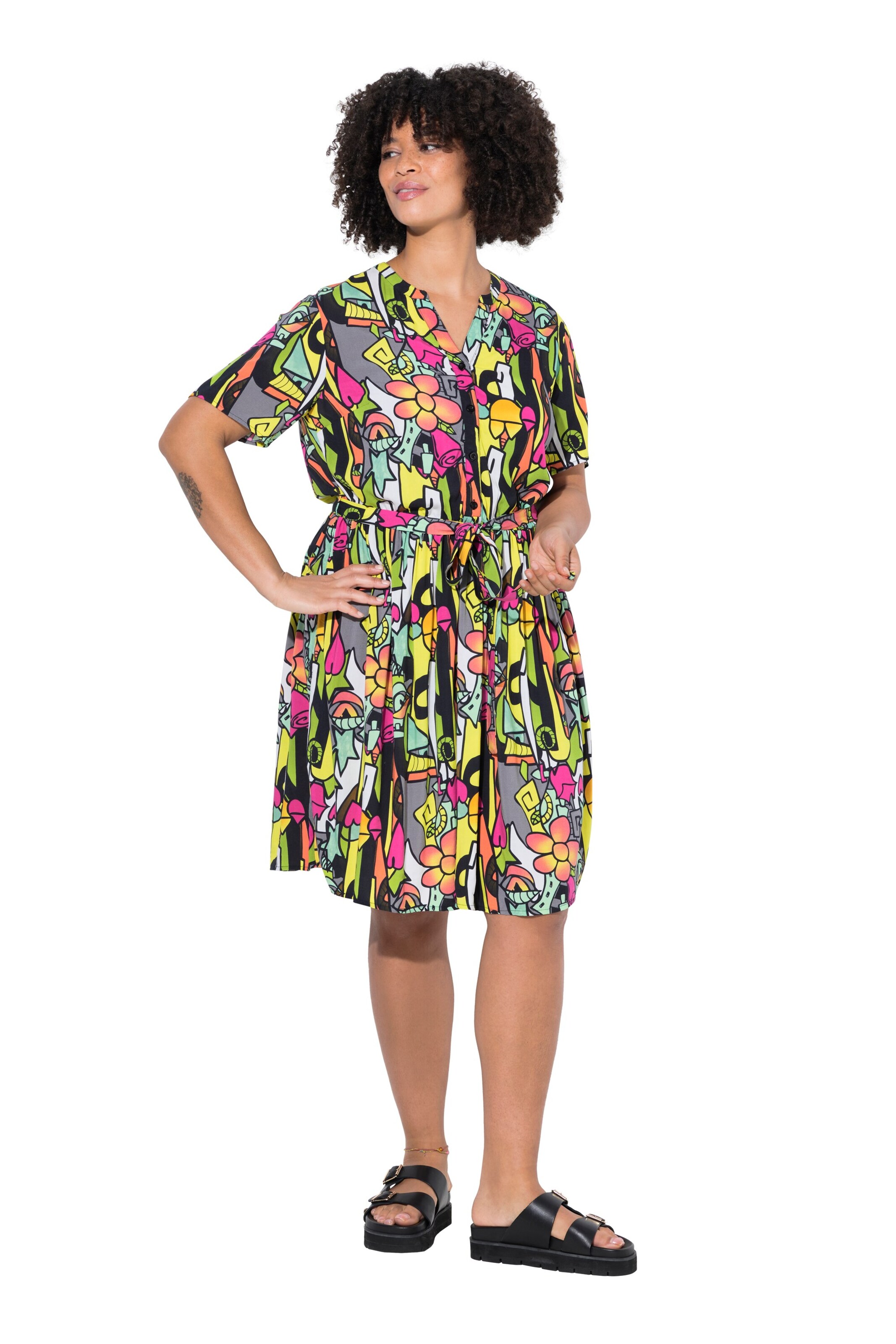 Angel of Style Jurk in Gemengde kleuren: voorkant