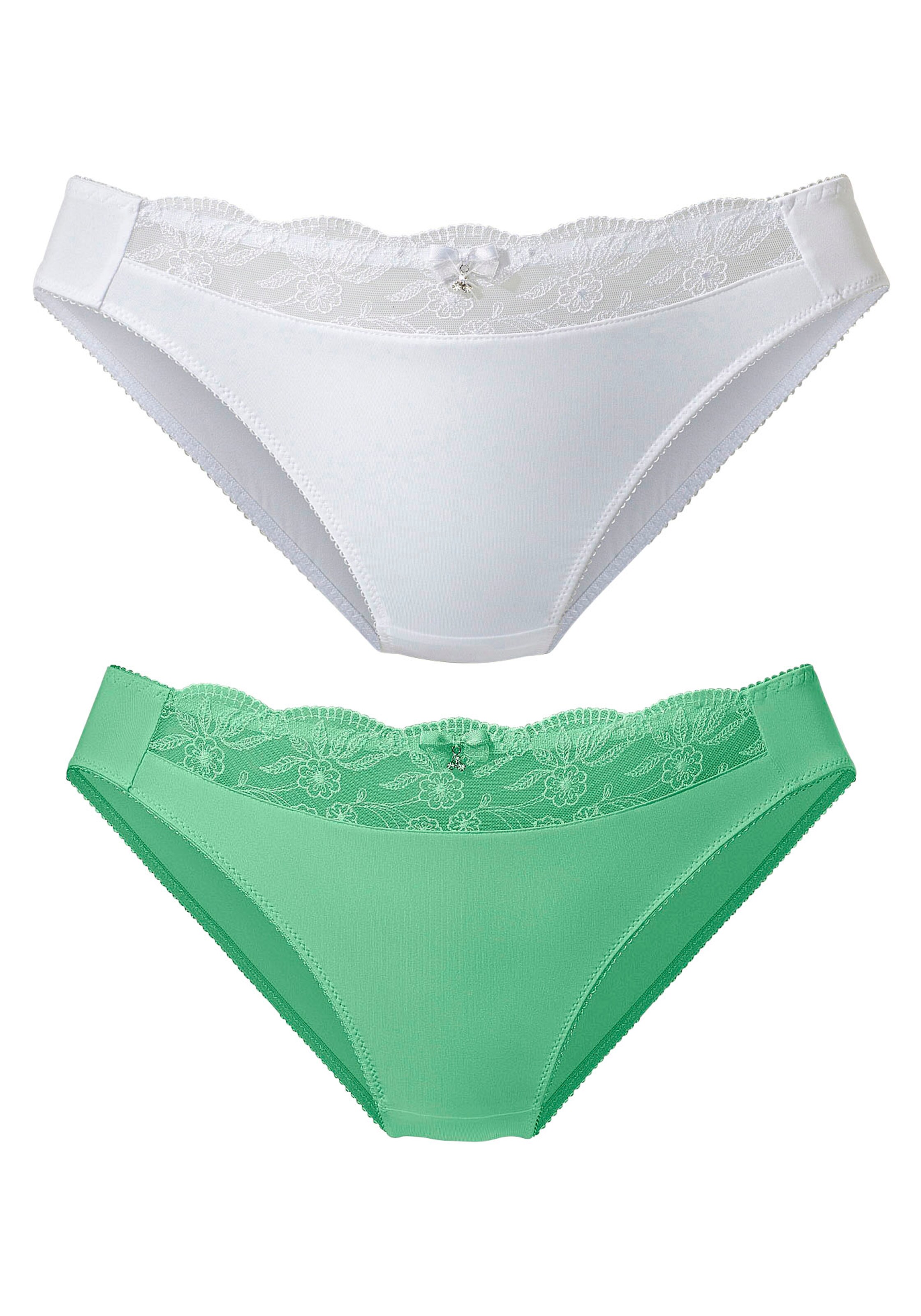 Slip NUANCE en vert : devant