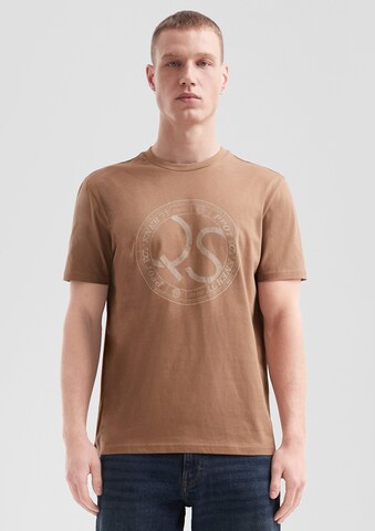 QS Shirt in Bruin: voorkant