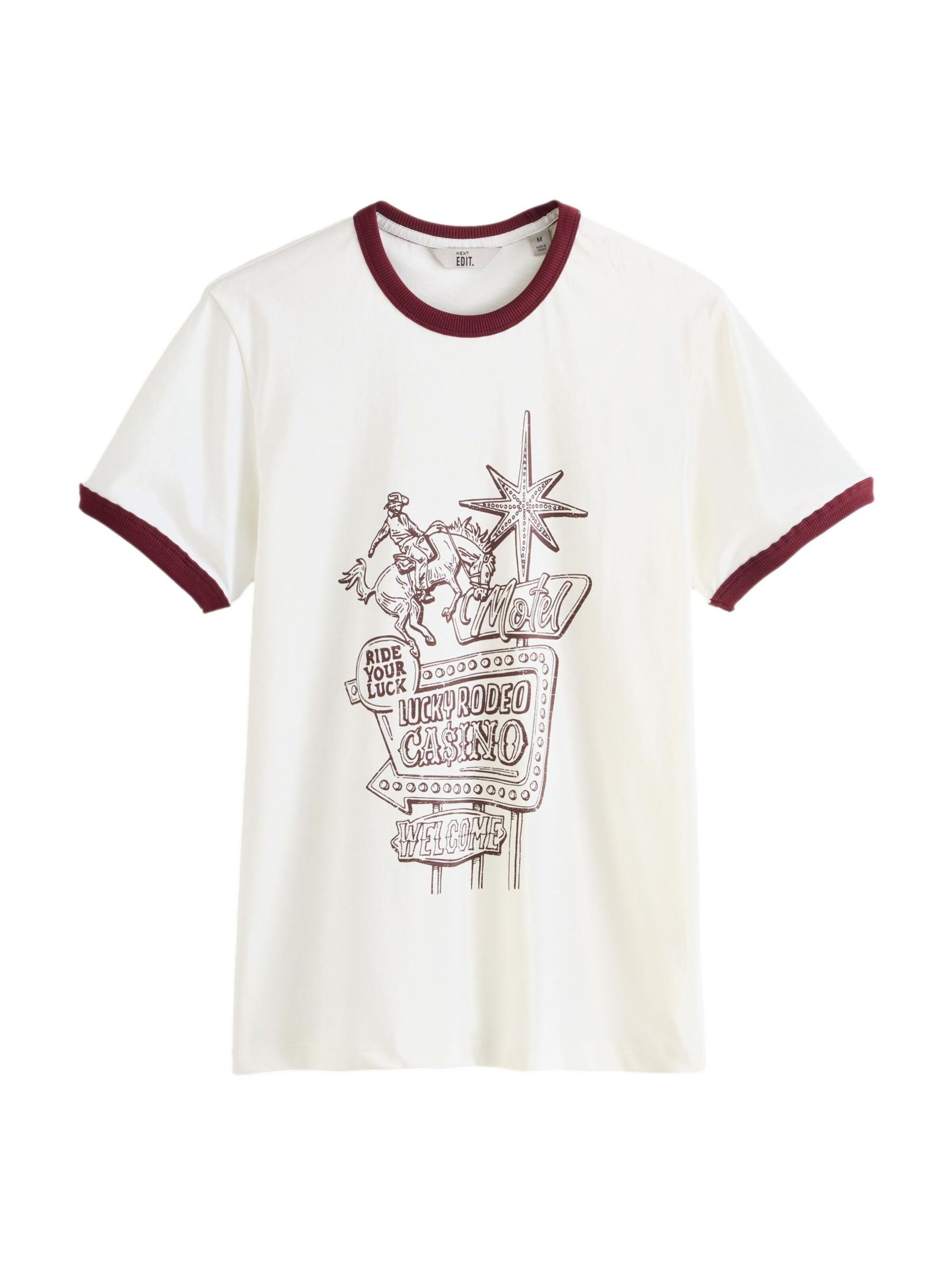 Next Shirt 'Ringer' in White: front